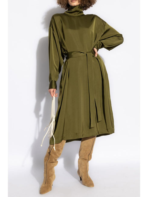 stand-up collar dress